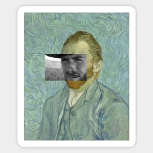 Van Gogh Clint Eastwood Art Sticker